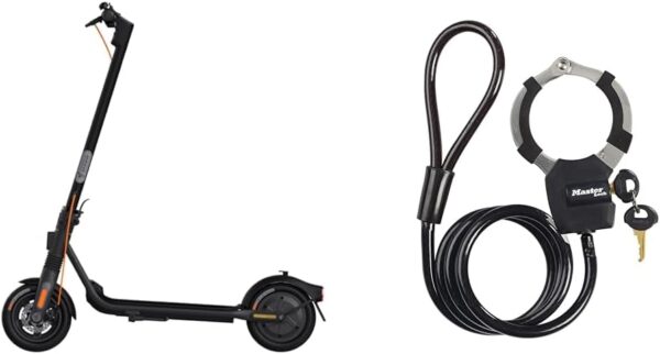 Segway-Ninebot F2 PRO D – Straßenzulassung + Master Lock Kabelschloss 1m