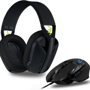 Logitech G502 HERO Gaming-Maus + G435 Lightspeed Wireless Bluetooth Headset – Präzision & kabelloser Komfort