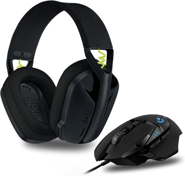 61fGu2Ws7uL._AC_SL1362_ Logitech G502 HERO Gaming-Maus + G435 Lightspeed Wireless Bluetooth Headset – Präzision & kabelloser Komfort