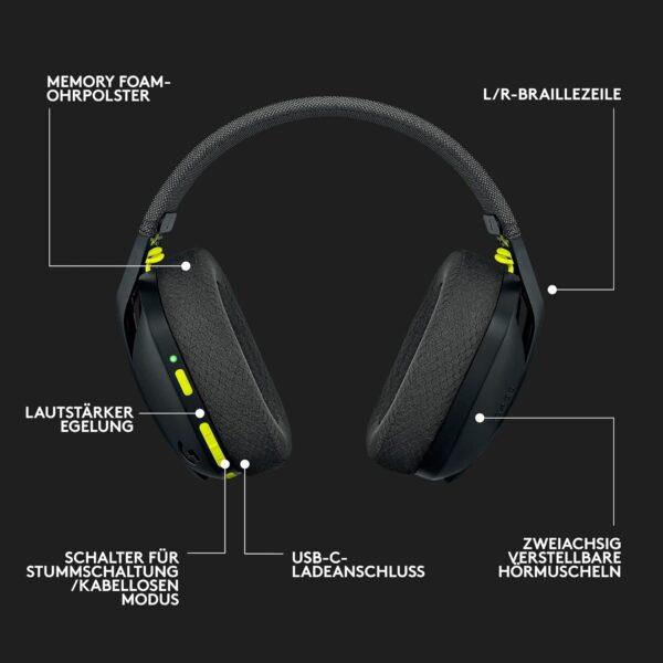 71-8JLaSl+L._AC_SL1500_ Logitech G502 HERO Gaming-Maus + G435 Lightspeed Wireless Bluetooth Headset – Präzision & kabelloser Komfort