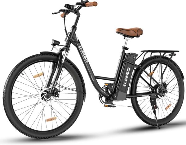 713DlB51uHL._AC_SL1500_ ELEKGO EG31 28-Zoll E-Bike – 7-Gang, City E-Bike für Damen & Herren, LCD-Display, Frontfederung, 36V 12Ah Akku
