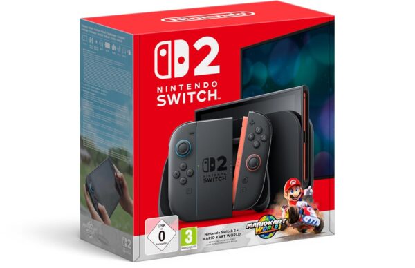 Nintendo Switch 2 – Limitierte Edition inkl. Mario Kart World (Download-Code), 7,9" Display, 256 GB Speicher