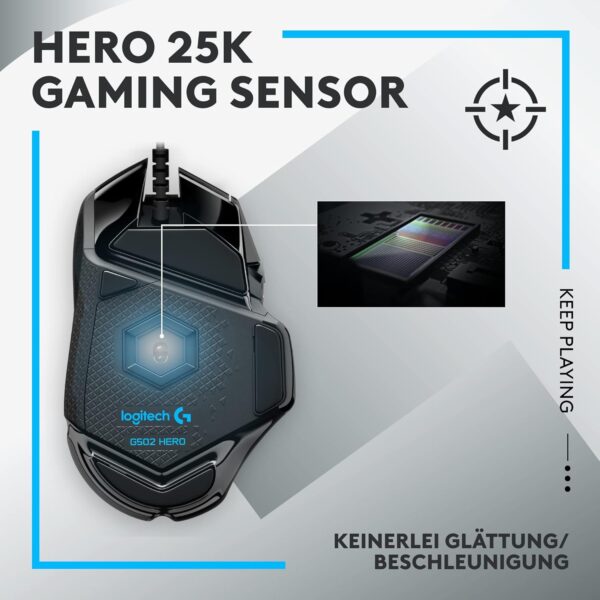 71bwXh9GV-L._AC_SL1500_ Logitech G502 HERO Gaming-Maus + G435 Lightspeed Wireless Bluetooth Headset – Präzision & kabelloser Komfort