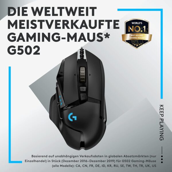 71mYbwc-YrL._AC_SL1500_ Logitech G502 HERO Gaming-Maus + G435 Lightspeed Wireless Bluetooth Headset – Präzision & kabelloser Komfort