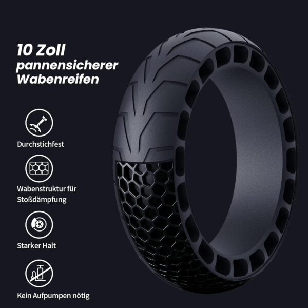 71t7Lz8lndL._AC_SL1500_ Finbike E-Scooter 500W – Straßenzulassung ABE, 45 km Reichweite, Doppelbremse & Stoßdämpfung, App-Verbindung, 3s Faltbar, LED-Licht