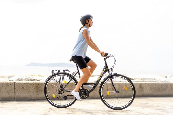 Chillaxx Strada City Bike – 24/26/28 Zoll, 21-Gang, Stadtrad für Kinder, Jugendliche & Erwachsene, Schwarz-Braun