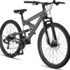 81Bwyt4n+rL._AC_SL1500_ Licorne Bike Strong 2D – 26/27,5/29 Zoll Premium Mountainbike, Vollfederung, 21-Gang, Scheibenbremsen für Kinder, Jugendliche & Erwachsene