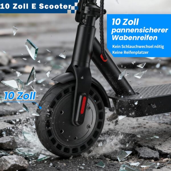81F9tupMaZL._AC_SL1500_ Finbike E-Scooter 500W – Straßenzulassung ABE, 45 km Reichweite, Doppelbremse & Stoßdämpfung, App-Verbindung, 3s Faltbar, LED-Licht