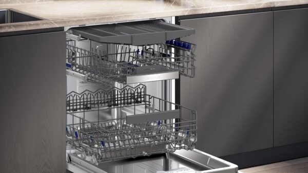 81Pi2dAVwkL._AC_SL1500_ Siemens SX65EX12CE iQ500 Geschirrspüler Vollintegriert 60 cm – XXL, Home Connect, VarioSpeed, Extra Leise, Besteckschublade