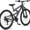 81ThoOLuc3L._AC_SL1500_ Licorne Bike Strong 2D – 26/27,5/29 Zoll Premium Mountainbike, Vollfederung, 21-Gang, Scheibenbremsen für Kinder, Jugendliche & Erwachsene