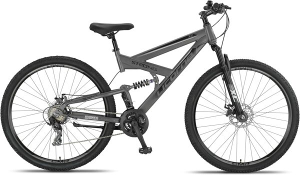 81vp3bXxc+L._AC_SL1500_ Licorne Bike Strong 2D – 26/27,5/29 Zoll Premium Mountainbike, Vollfederung, 21-Gang, Scheibenbremsen für Kinder, Jugendliche & Erwachsene