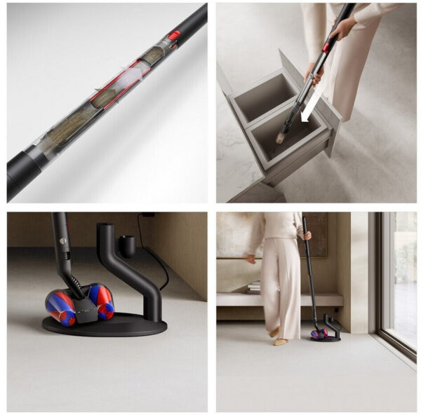 Dyson PencilVac Fluffycones™ Kabelloser Staubsauger – Ultraleicht, Fluffycones™-Bodendüse, bis zu 30 Min Laufzeit